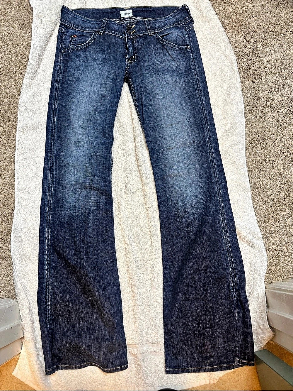 Hudson Bootcut Jeans in Blue Waist 30